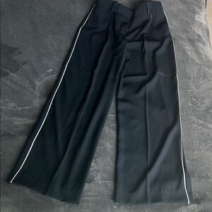 Zara Blue Pants with White Accents